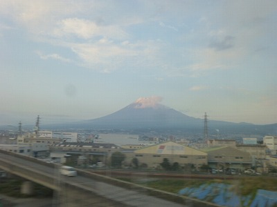 新幹線から見た富士山