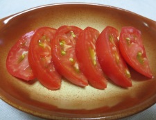 トマトのじゃこチーズパン粉焼き　調理①