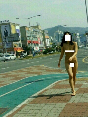 全裸韓国女