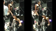 杏の乳首ファッションショーステージ裏動画キャプ画像