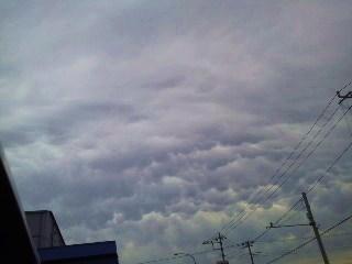 今日の雲模様