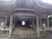 雨の天岩戸神社から光