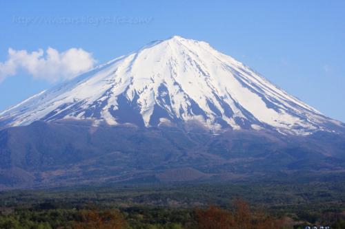 鳴沢村からの富士山